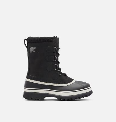 Sorel Caribou Boots UK - Mens Winter Boots Black (UK5270841)